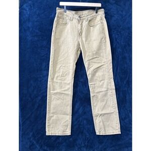 Levi's Mens Jeans 514 32 x 32 (30) Straight Fit Denim Tan Beige Classic Preppy